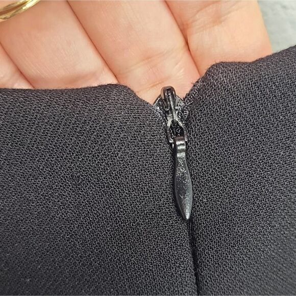 Insight Black Sweater Dress Women’s Midi Zipper Detailed Size 8 - Picture 4 of 5